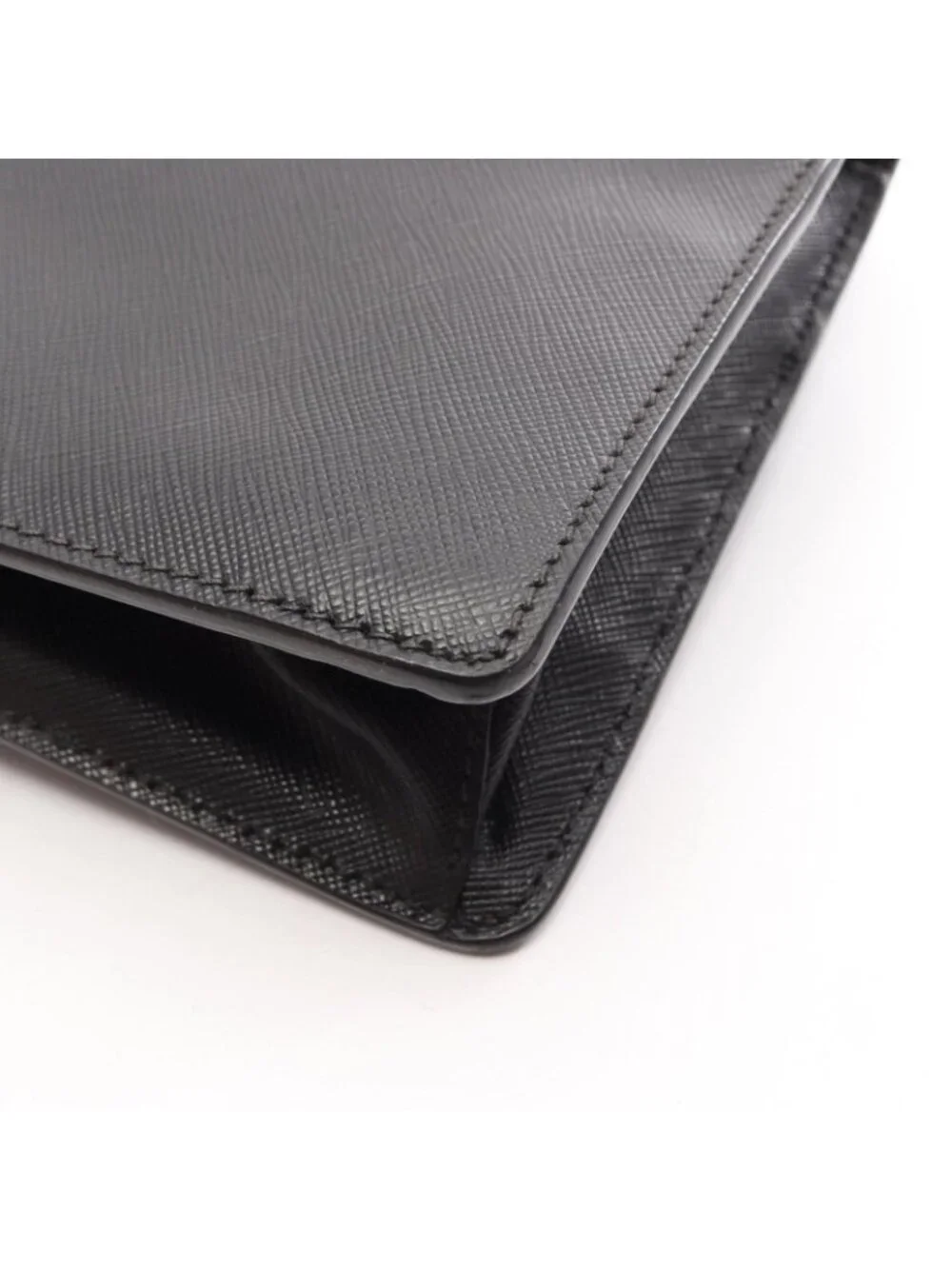 Prada Clutch Black Triangle Logo